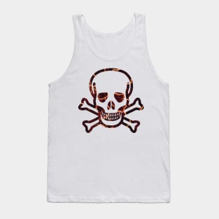 evil skull fire Tank Top